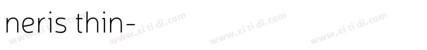 neris thin字体转换